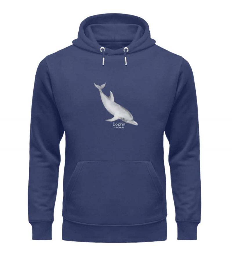 Dolphin - Premium Unisex Bio Hoodie - navy blue