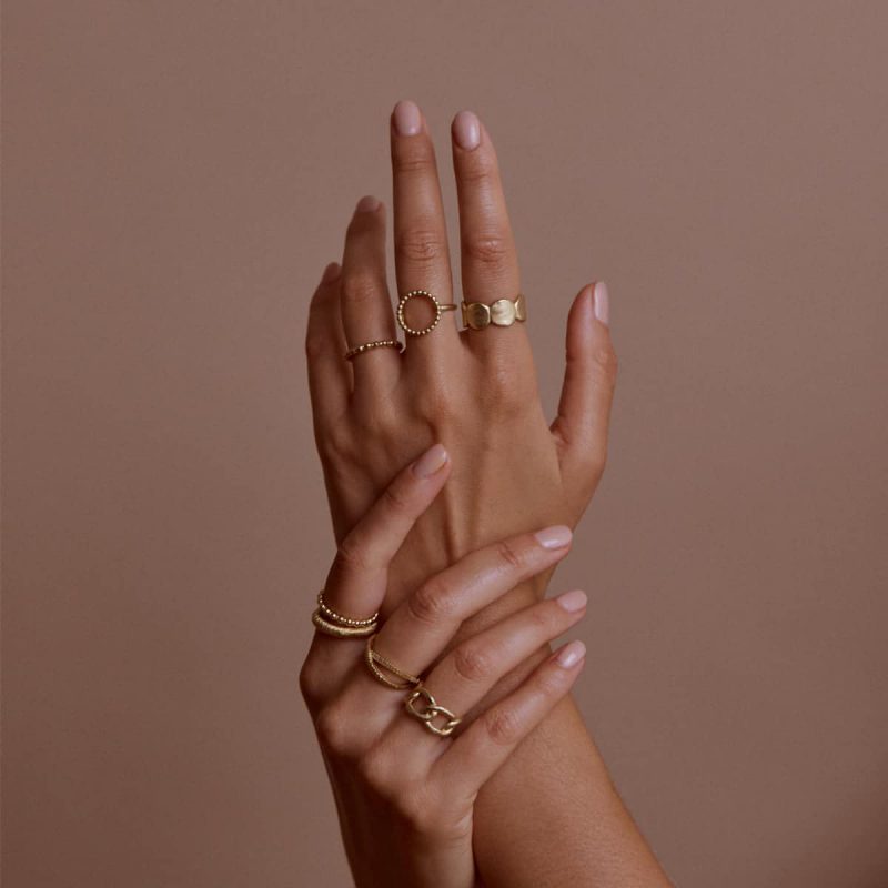 ELNA Ring recyceltem Gold mocean