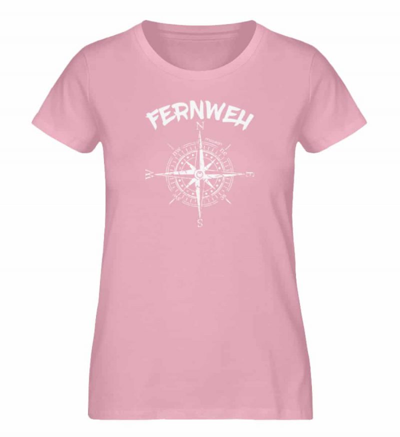 Fernweh - Damen Premium Bio T-Shirt - cotton pink