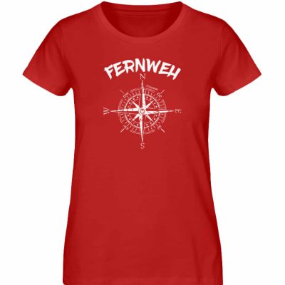Fernweh - Damen Premium Bio T-Shirt - red