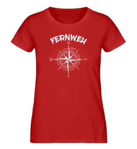 Fernweh - Damen Premium Bio T-Shirt - red