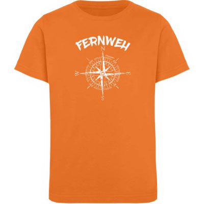 Fernweh - Kinder Organic T-Shirt - bright orange