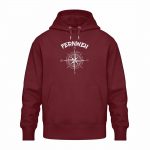 Fernweh – Relaxed Bio Hoodie – burgundy