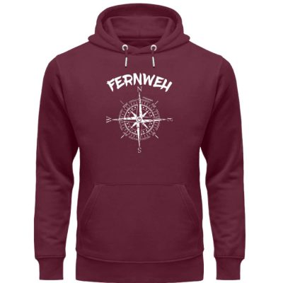 Fernweh - Premium Unisex Bio Hoodie - burgundy