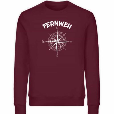 Fernweh - Unisex Organic Sweater - burgundy