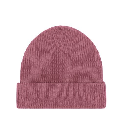 Fisherman- Organic Beanie in altrosa