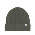 Fisherman- Organic Beanie Hinteransicht in khaki