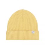 Fisherman- Organic Beanie Hinteransicht in gelb