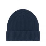 Fisherman- Organic Beanie in navy blau
