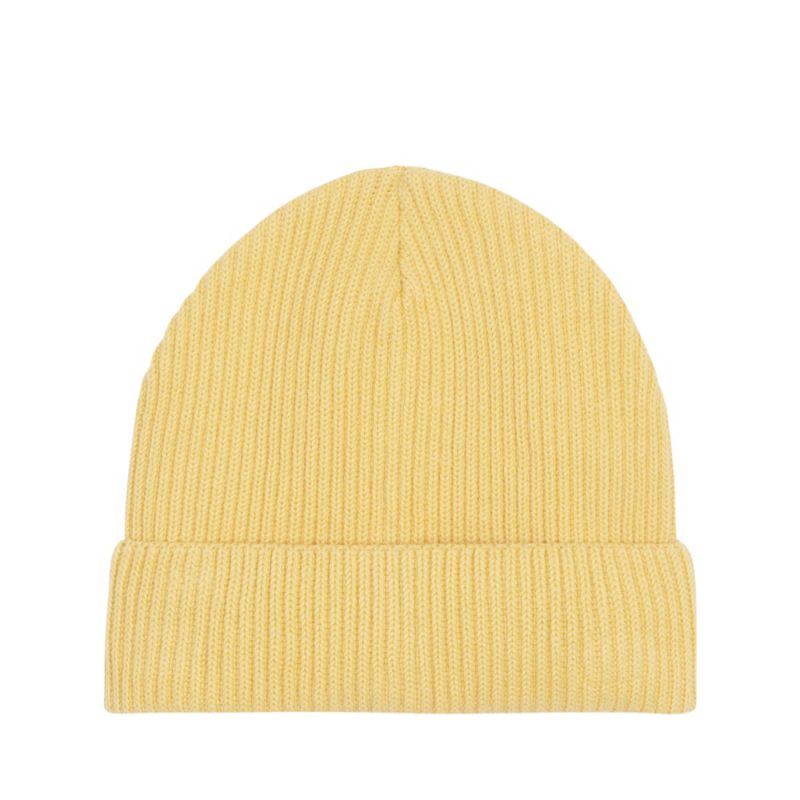 Fisherman- Organic Beanie in gelb