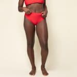 High-Waist Bikini Hose aus Econyl Detail