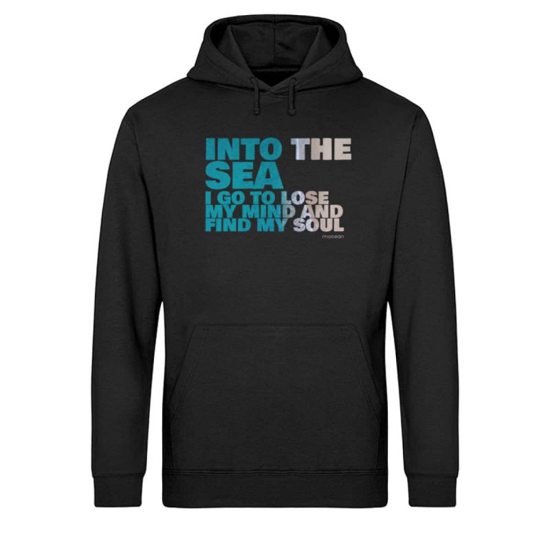 Into the Sea - Light Unisex Bio Hoodie - black
