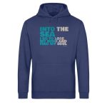 Into the Sea – Light Unisex Bio Hoodie – navy blue