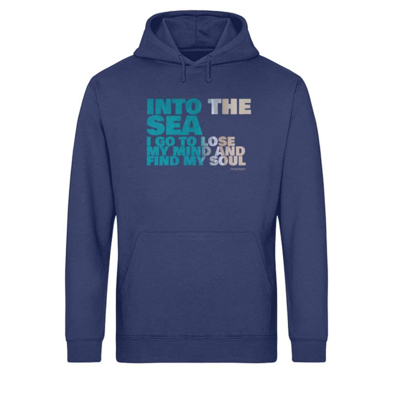 Into the Sea - Light Unisex Bio Hoodie - navy blue