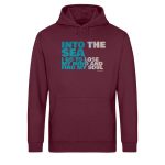 Into the Sea – Light Unisex Bio Hoodie – burgundy