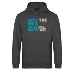 Into the Sea – Light Unisex Bio Hoodie – dark heathergrey