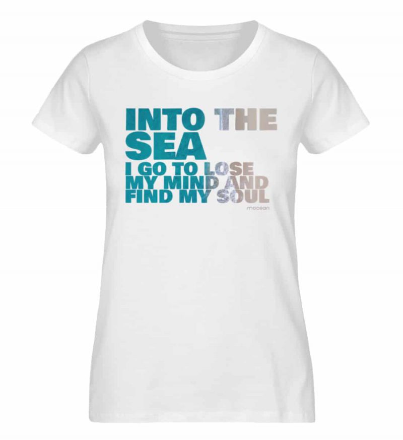 Into the Sea - Damen Premium Bio T-Shirt - white