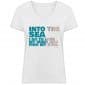 Into the Sea - Damen Bio V T-Shirt - white