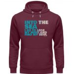 Into the Sea – Premium Unisex Bio Hoodie – burgundy