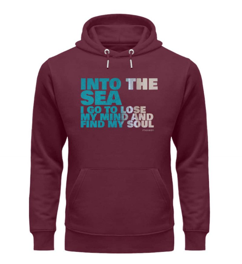 Into the Sea - Premium Unisex Bio Hoodie - burgundy