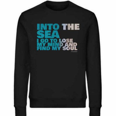 Into the Sea - Unisex Bio Sweater - black