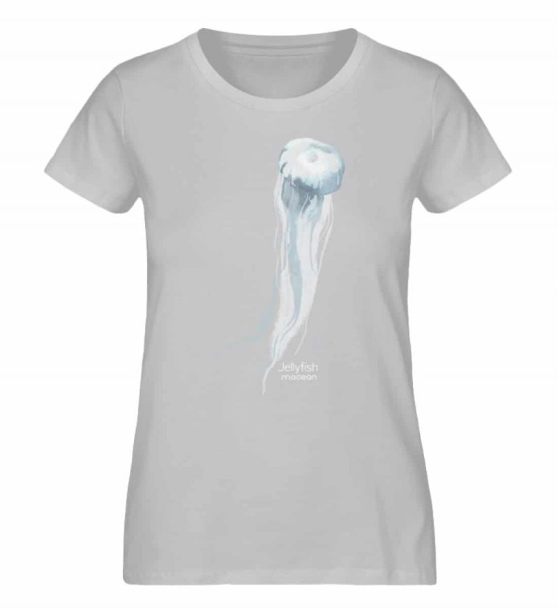 Jelly Fish - Damen Premium Bio T-Shirt - heather grey