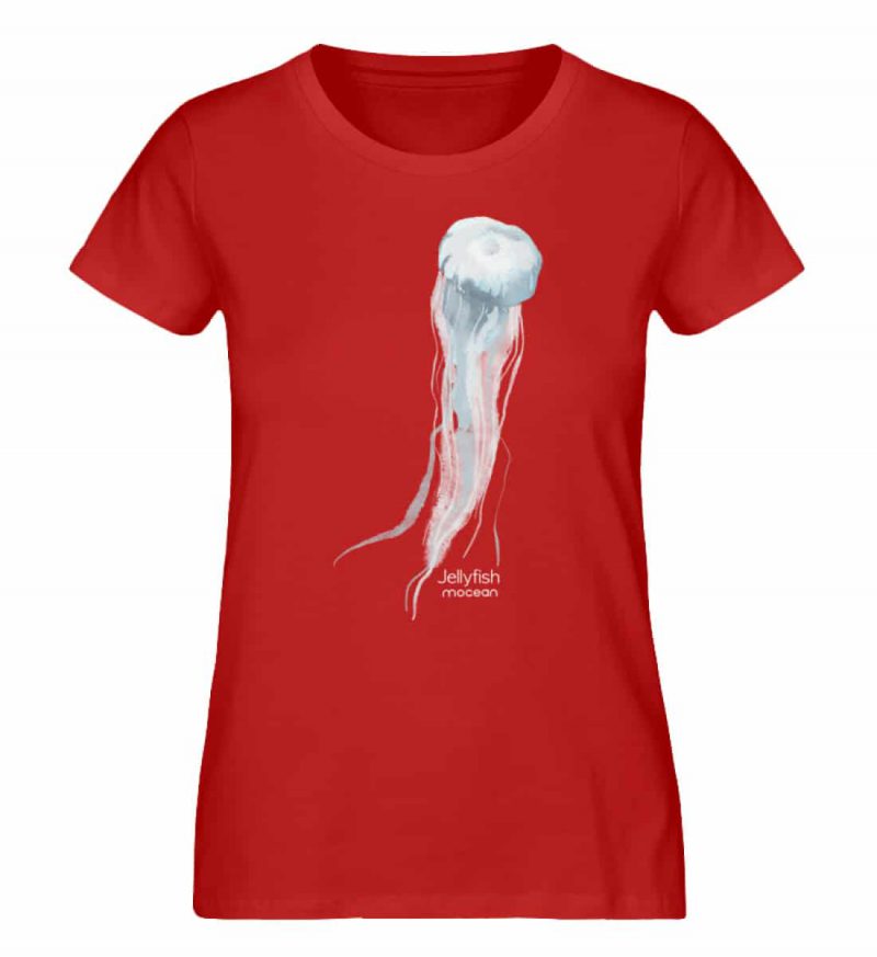 Jelly Fish - Damen Premium Bio T-Shirt - red