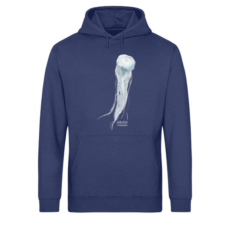 Jelly Fish - Light Unisex Bio Hoodie - navy blue