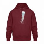 Jelly Fish – Relaxed Bio Hoodie – burgundy