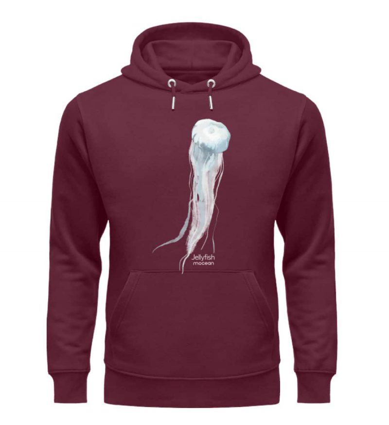 Jelly Fish - Premium Unisex Bio Hoodie - burgundy