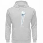 Jelly Fish – Premium Unisex Bio Hoodie – heathergrey