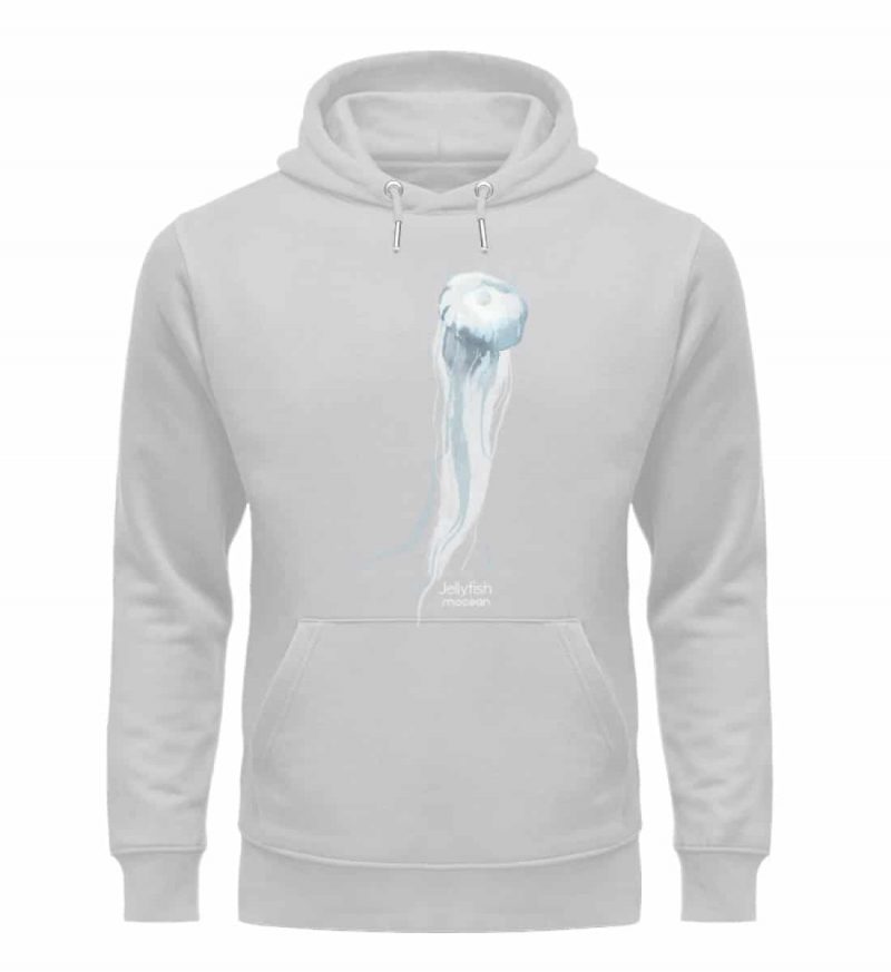 Jelly Fish - Premium Unisex Bio Hoodie - heathergrey