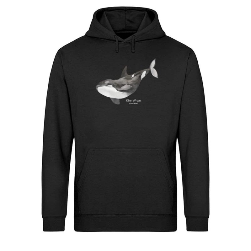 Killer Whale - Light Unisex Bio Hoodie - black