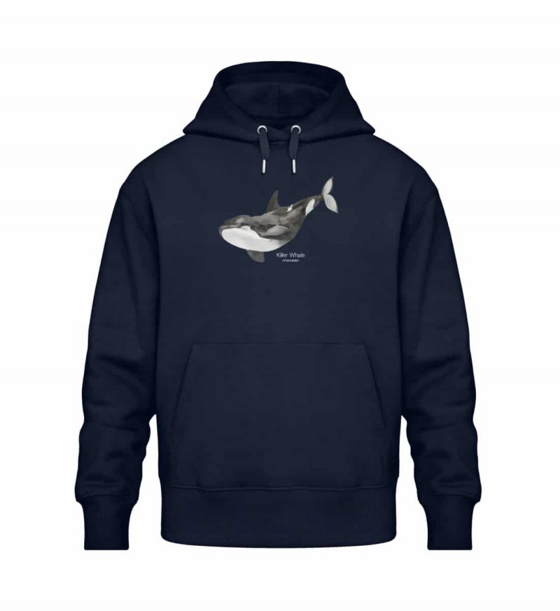 Killer Whale - Relaxed Bio Hoodie - blue