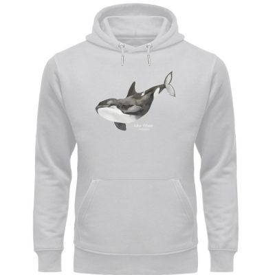 Killer Whale - Premium Unisex Bio Hoodie - heathergrey