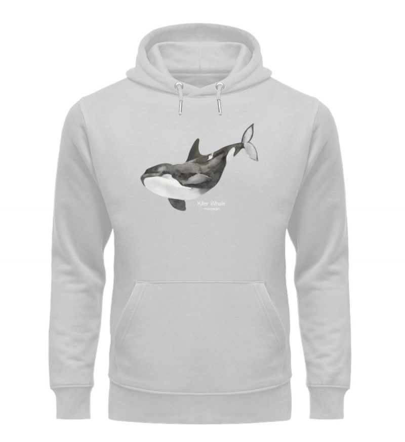 Killer Whale - Premium Unisex Bio Hoodie - heathergrey