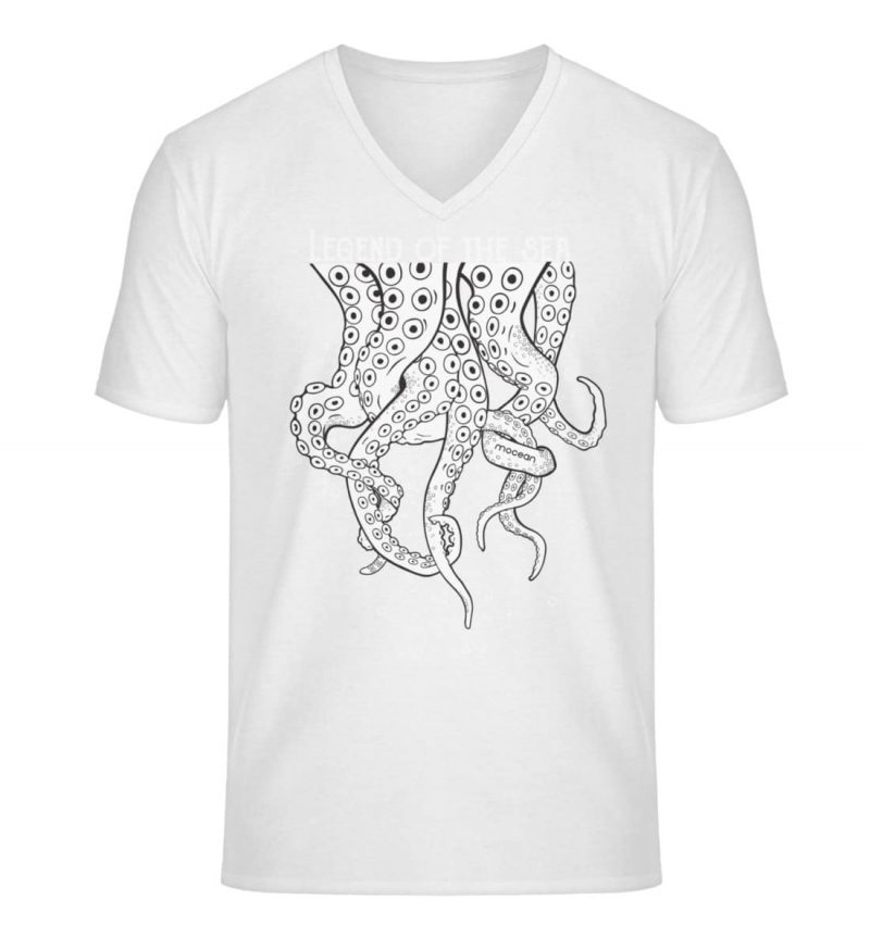 Legend of the Sea - Unisex Bio V T-Shirt - white