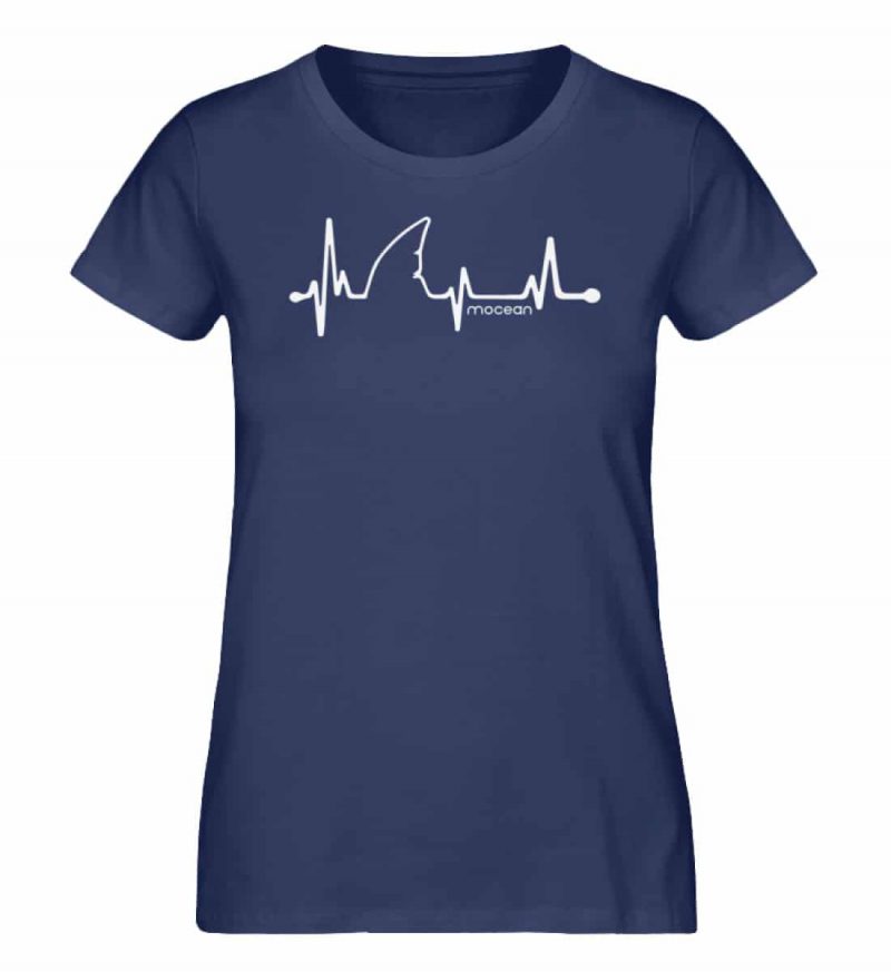 Love Shark - Damen Premium Bio T-Shirt - french navy