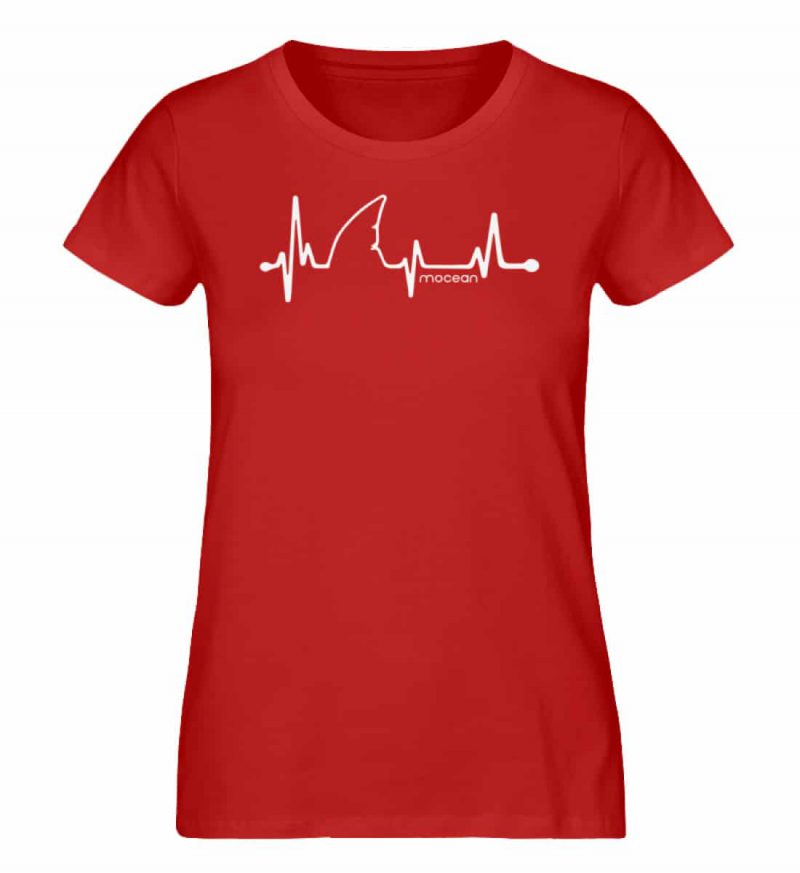 Love Shark - Damen Premium Bio T-Shirt - red