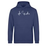 Love Shark – Light Unisex Bio Hoodie – navy blue