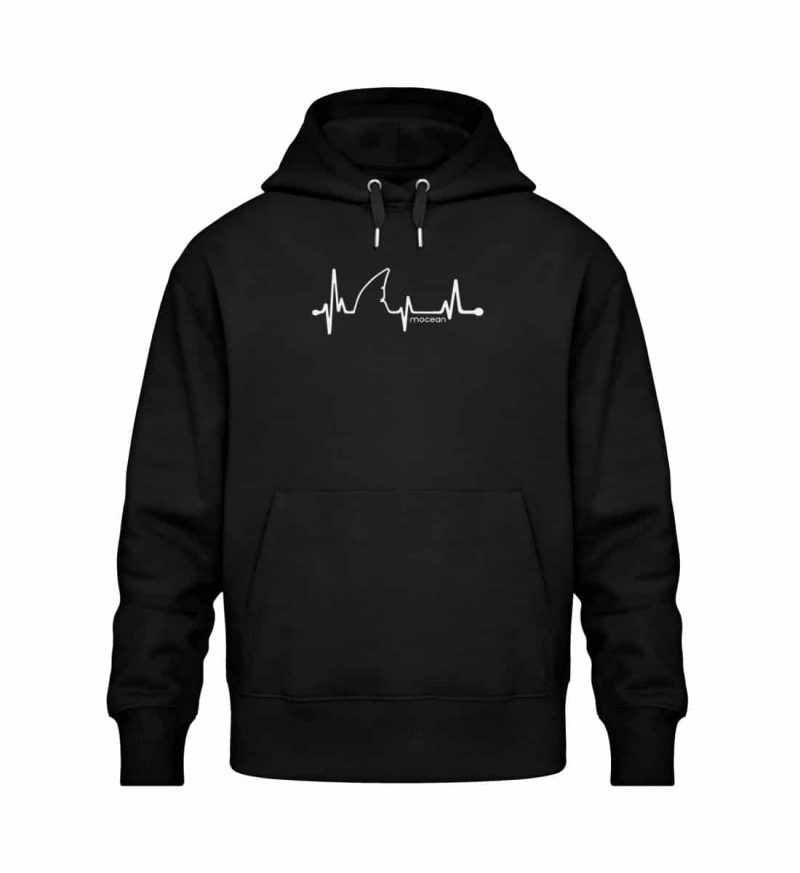 Love Shark - Relaxed Bio Hoodie - black