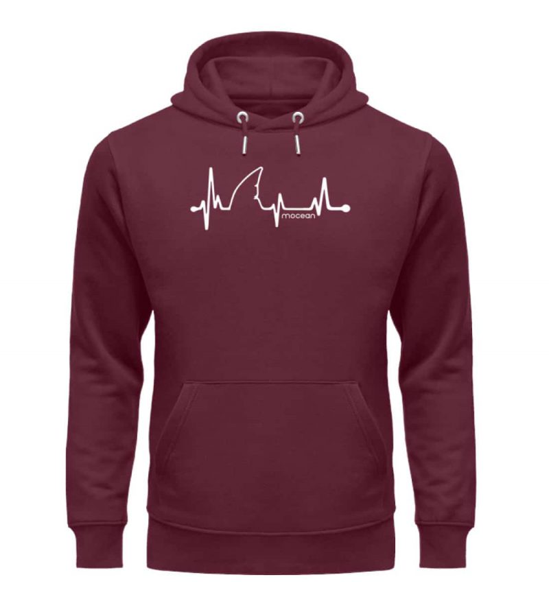 LoveShark - Premium Unisex Bio Hoodie - burgundy