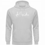 LoveShark – Premium Unisex Bio Hoodie – heather grey