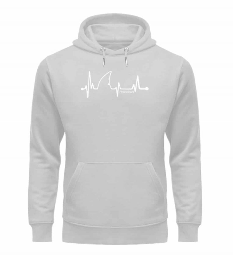 LoveShark - Premium Unisex Bio Hoodie - heather grey