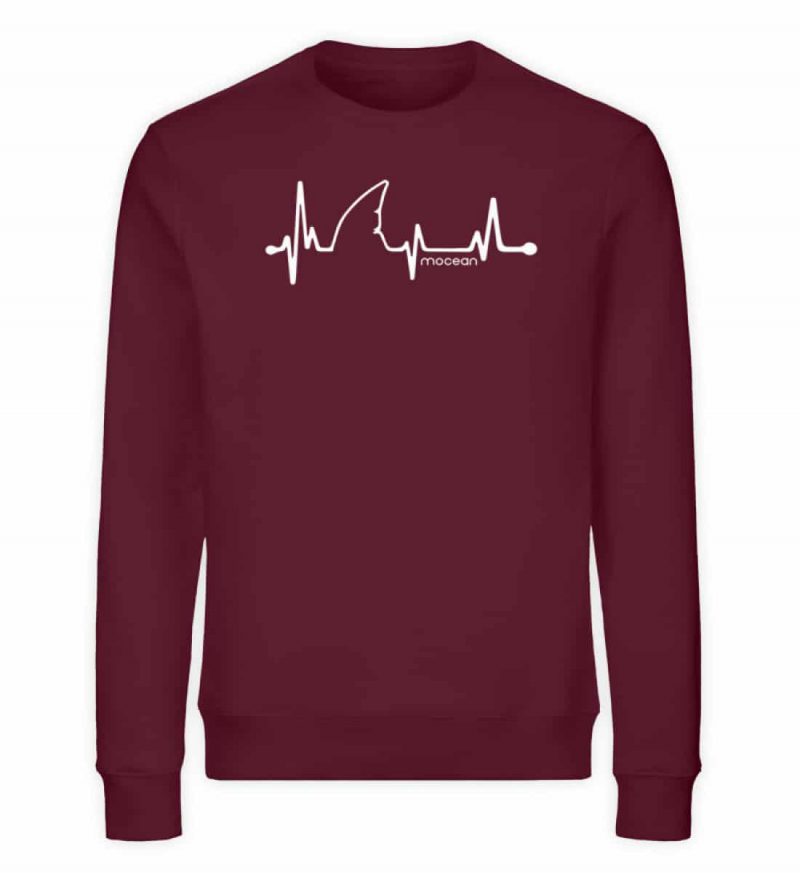 Love Shark - Unisex Bio Sweater - burgundy