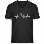 Love Shark – Unisex Bio V T-Shirt – black