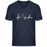 Love Shark – Unisex Bio V T-Shirt – french navy