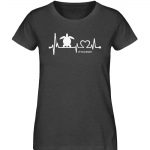 Love Turtle – Damen Premium Bio T-Shirt – dark heather grey