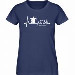 Love Turtle – Damen Premium Bio T-Shirt – french navy