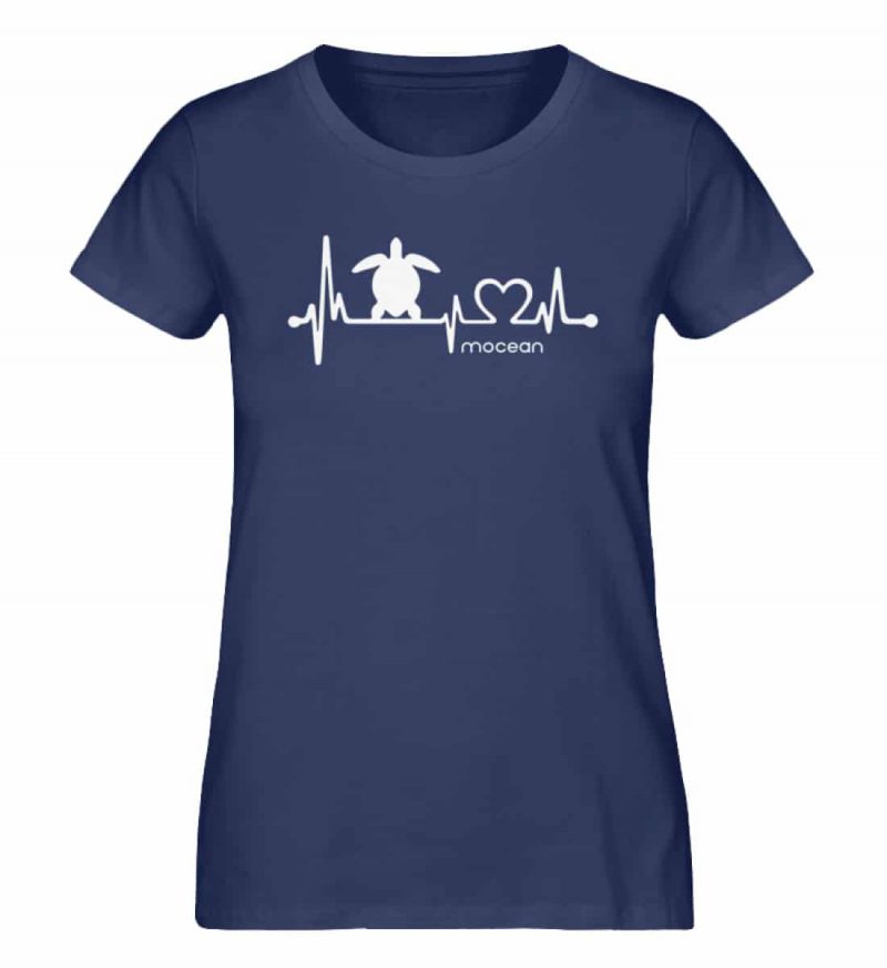 Love Turtle - Damen Premium Bio T-Shirt - french navy